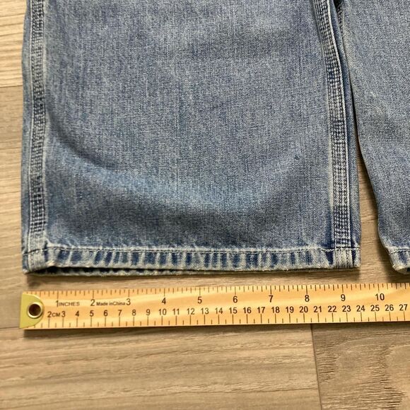 Vintage Y2K Gap Carpenter Baggy Wide Leg Jeans 35x32 - Picture 4 of 8